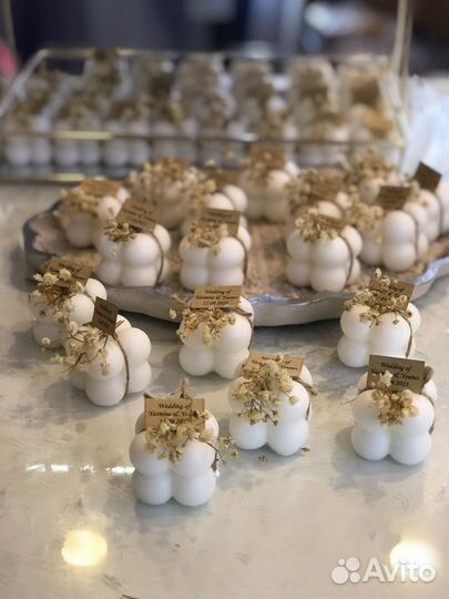 Подарки гостям, Бонбоньерки на свадьбу, восковые