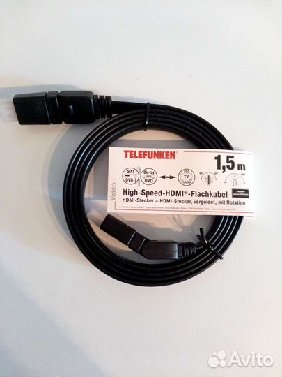 Аудио-Видео кабель telefunken hdmi High-Speed 1,5m