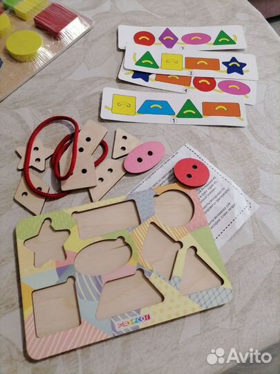 Развивающие деревянные игрушки пакетом