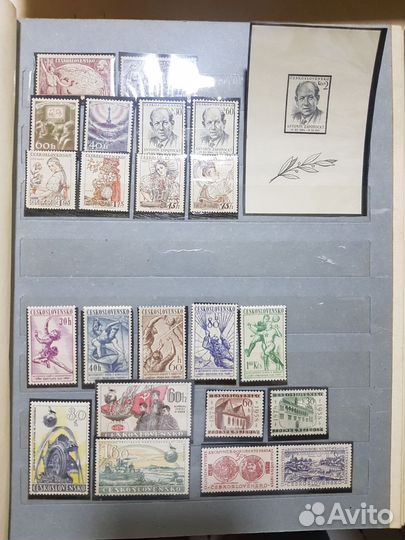 Почтовые марки альбом Чехословакия 1940-ые года 2