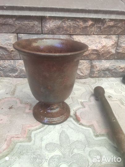 Ступка -чугунная для размола,производства