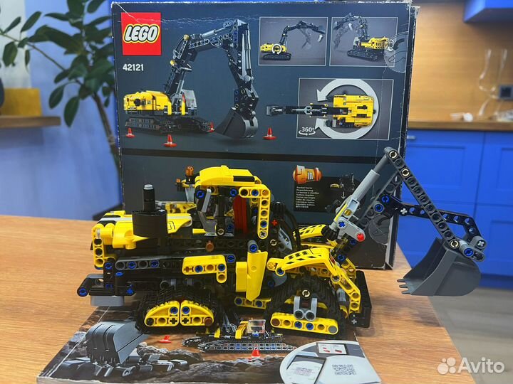 Lego technic 42121 с коробкой и инструкцией
