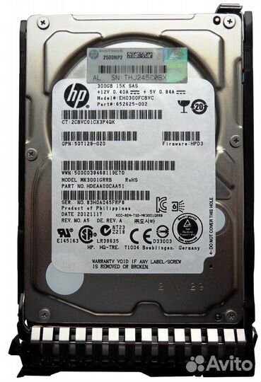 Жесткий Диск HP 300GB 653960-001 SAS 2.5