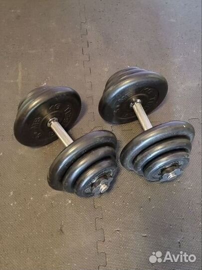 Гантели разборные по 19кг каждая