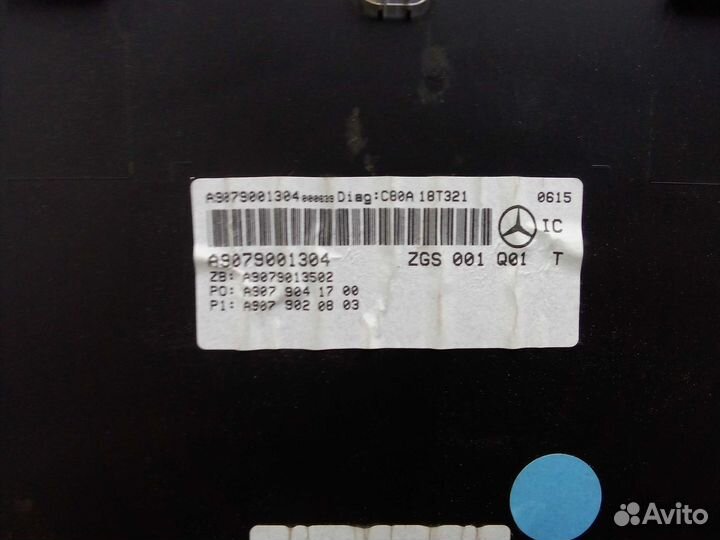 Щиток приборов, Mercedes Sprinter 2019