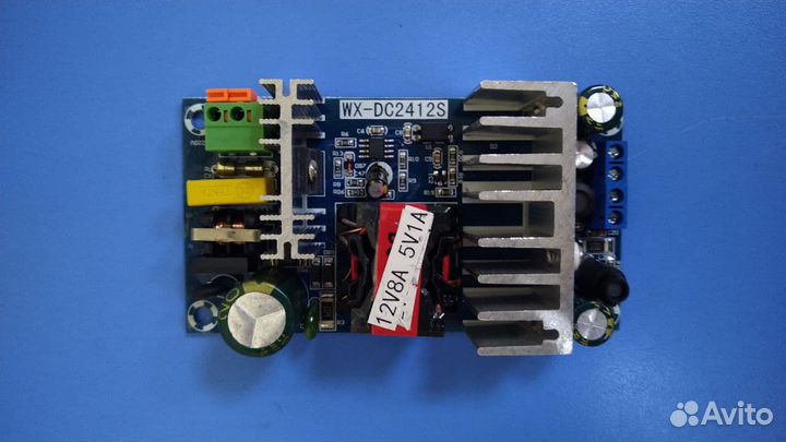Плата питания 12v 8a 5v 1a без корпуса
