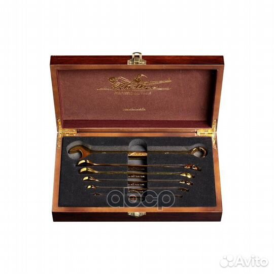 Набор ключей комбинированных в дер. коробке 6 п