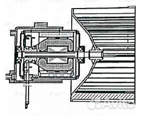 Э/вентилятор отоп. для а/м Fiat Albea (02) A/C