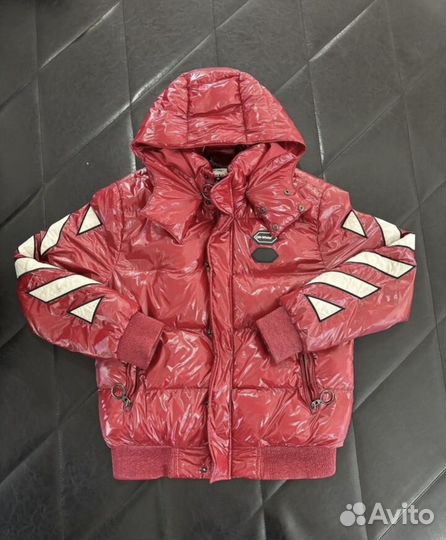 Винтажный пуховик OFF white main label2013