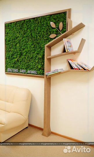 Панели из стабилизированного мха