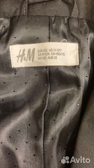Черный пиджак на мальчика 152 zara