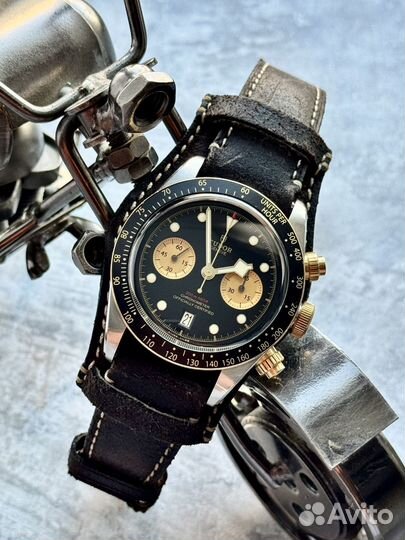 Tudor black bay chrono steel/gold