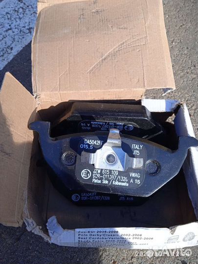 Тормозные колодки оригинал на Vag, Skoda