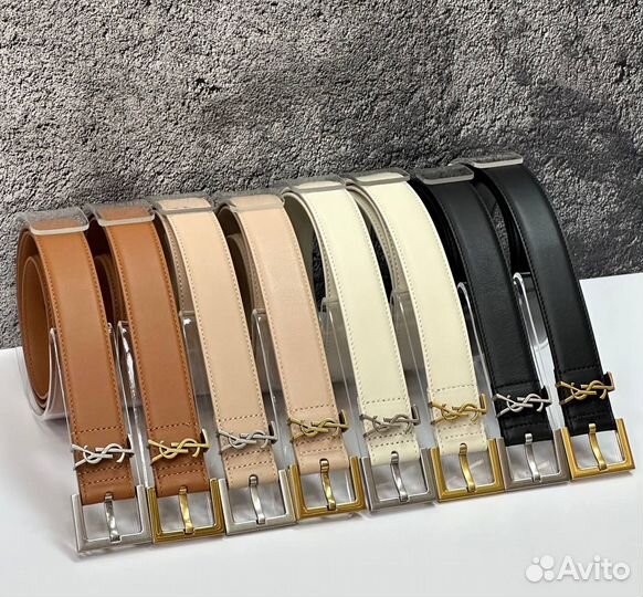 Ремень женский кожаный YSL