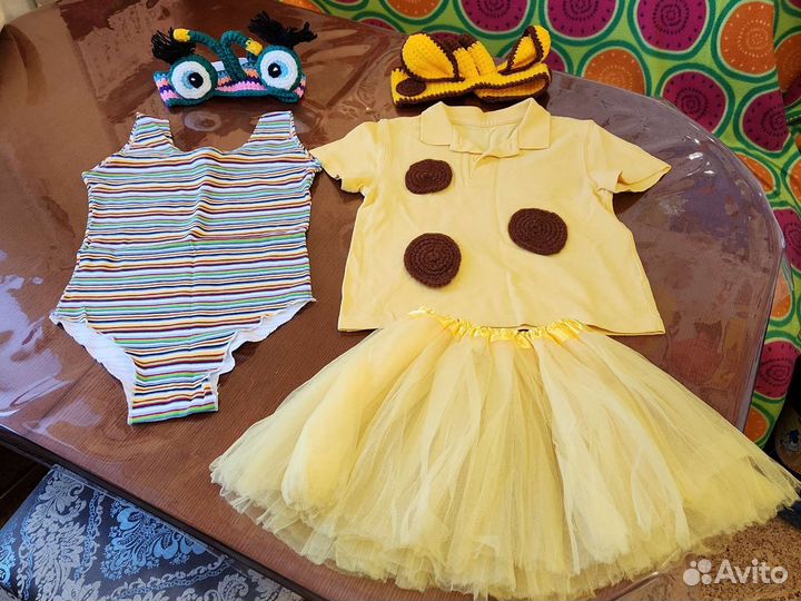 Костюм жирафа и гусеницы