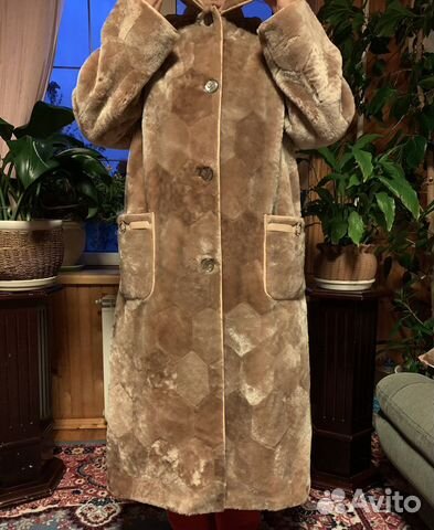Меховое пальто 52 размер