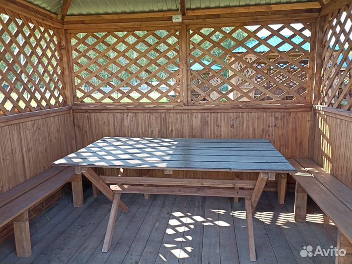 Аренда беседки с мангалом пляж озеро рыбалка