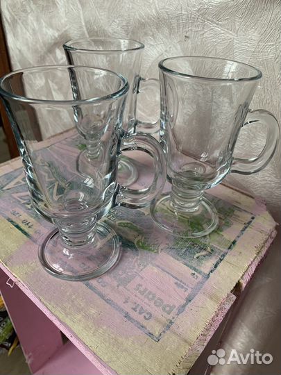 Посуда, блюдо на ножке, креманки, стакан айриш