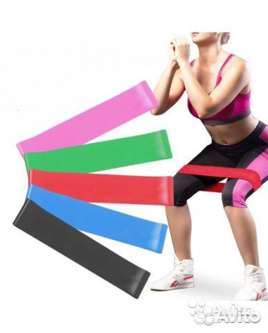 Комплект резинок (эспандеров) для фитнеса 5 в 1