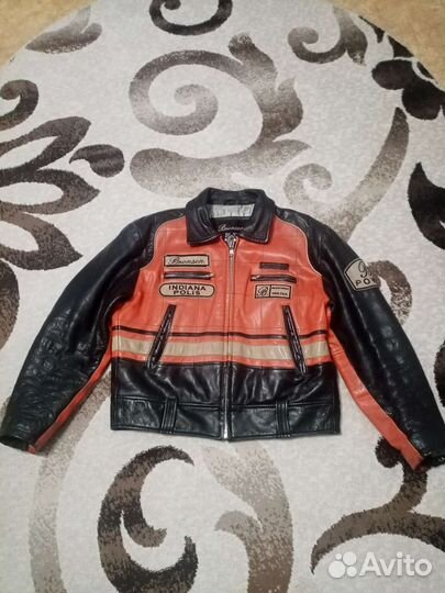 Мотокуртка кожаная мужская