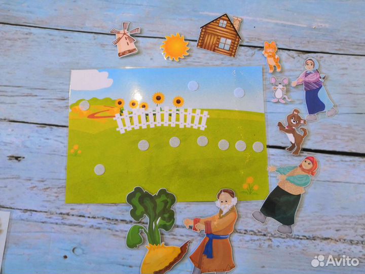 Развивающие пособия на липучках