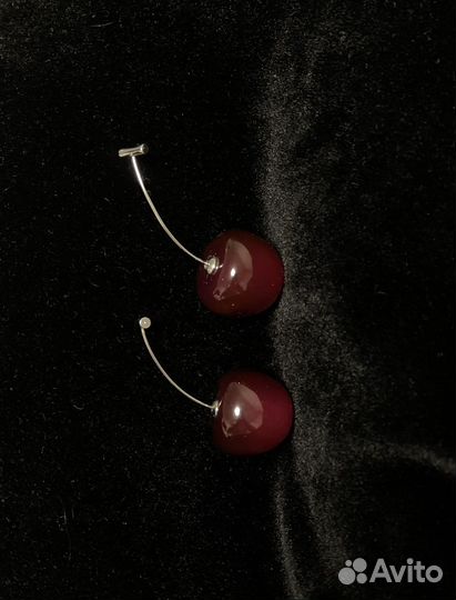 Серьги вишенки