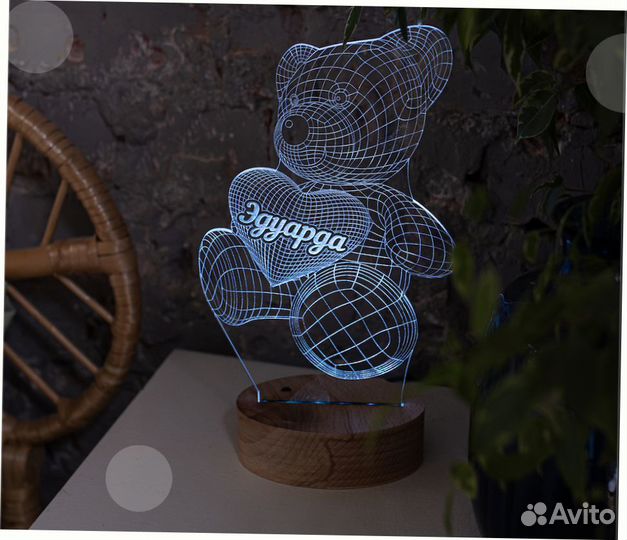 Cветильник ночник на подарок (детский)