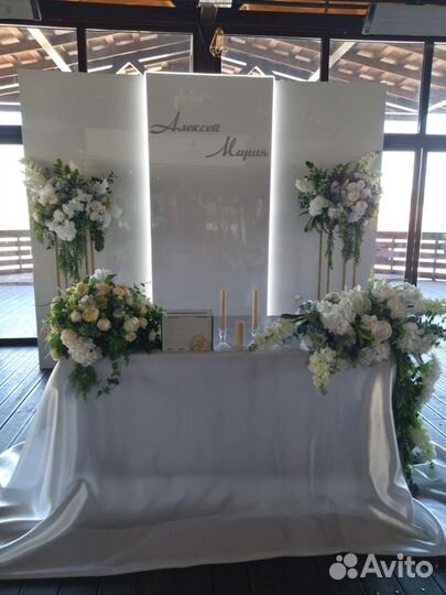 Оформление свадеб, праздников, аренда цветов, шары