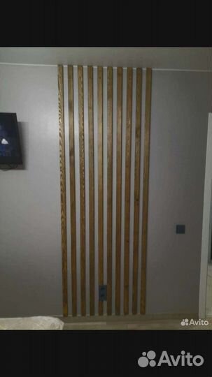 Рейки декор на стену перегородки