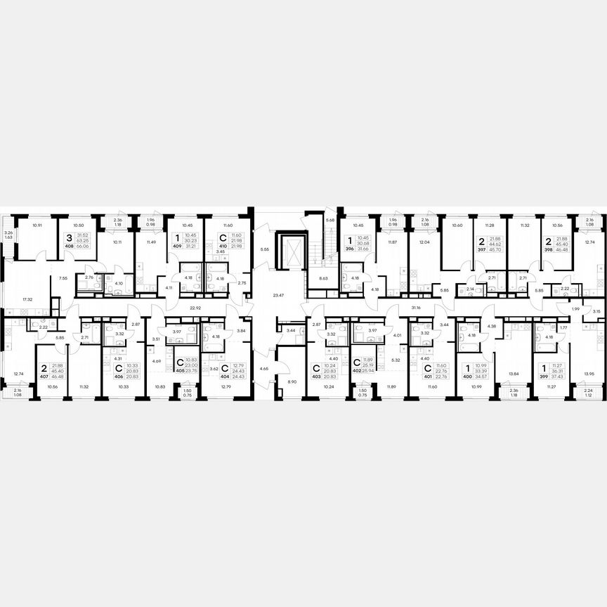 2-к. квартира, 46,5 м², 1/9 эт.