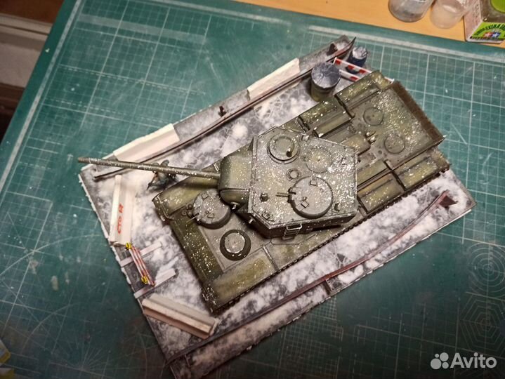 Диорама с танком Кв-5
