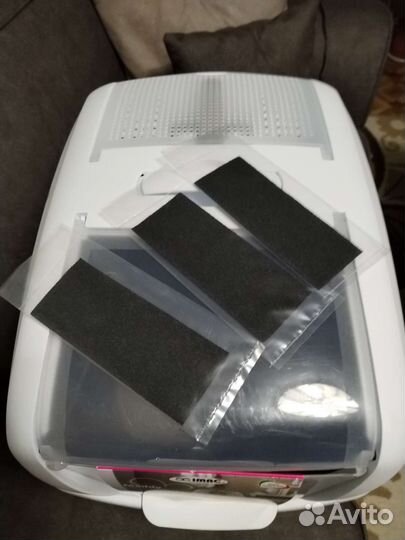 Туалет для кошек закрытый большой