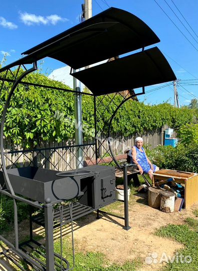 Мангал с крышей