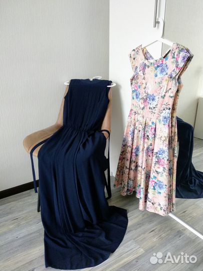 Платье в пол/клёш