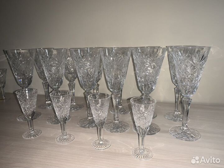 Хрустальные бокалы СССР