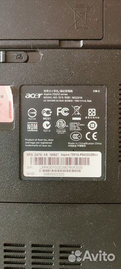 Ноутбук acer