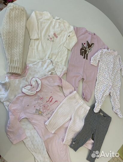 Вещи пакетом на девочку от 0 до 6 месяцев