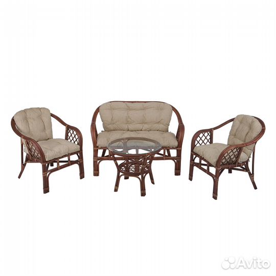 Комплект из ротанга с диваном