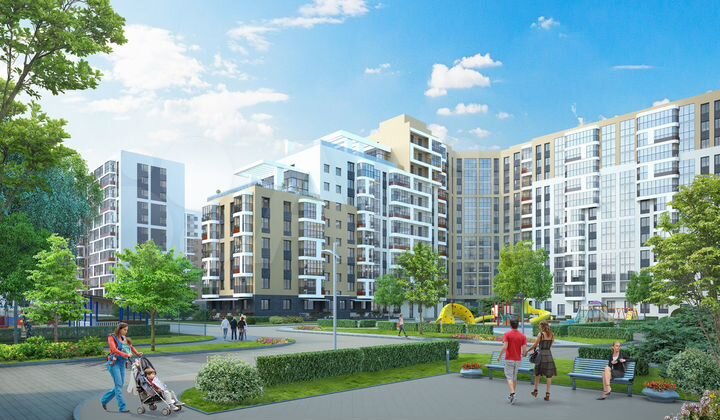 1-к. квартира, 41,7 м², 9/12 эт.