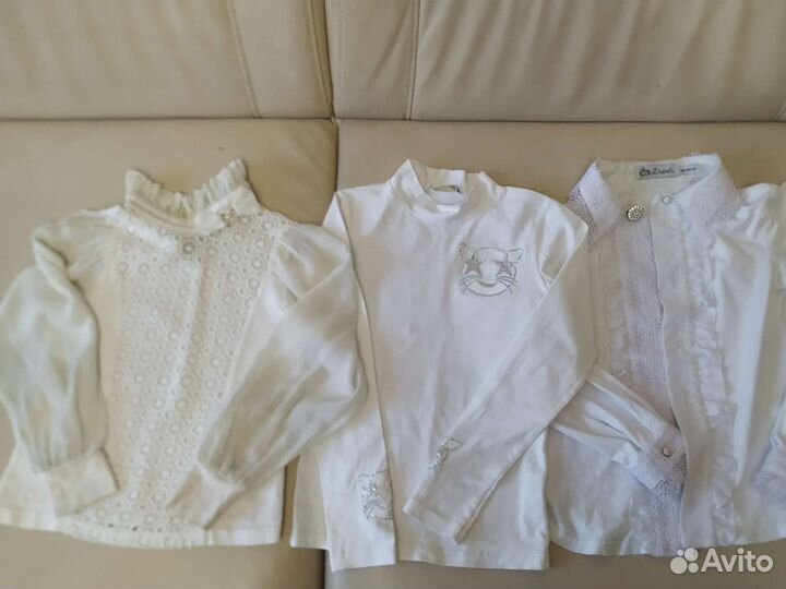 Школьная форма 5шт блузки рубашки duwali