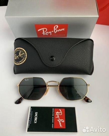 Очки ray ban octagonal черные