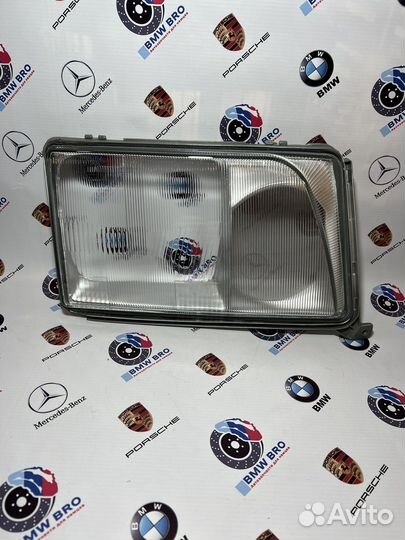Стекла фар с рамкой W124 рест