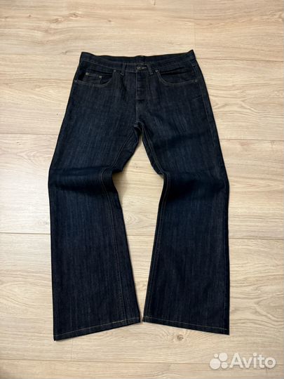 Винтажные клеш джинсы y2k balenciaga type широкие