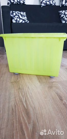 Контейнер/ящик для игрушек на колёсах Vessla IKEA