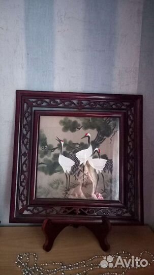 Экран для светильника Китайская двусторонняя вышив