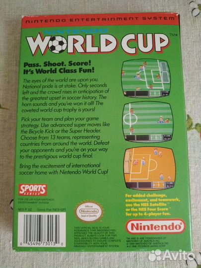 Nintendo World Cup Картридж NES