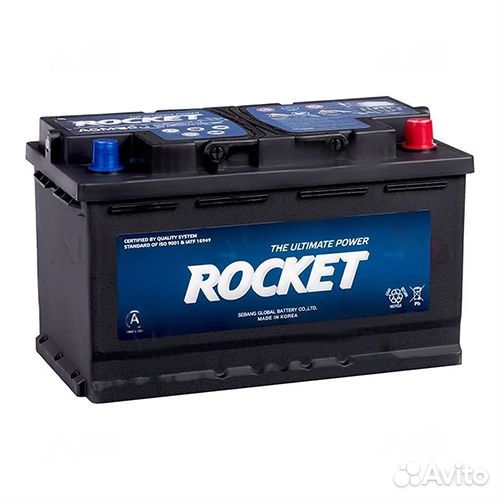 Автомобильный аккумулятор Rocket AGM 80 о/п