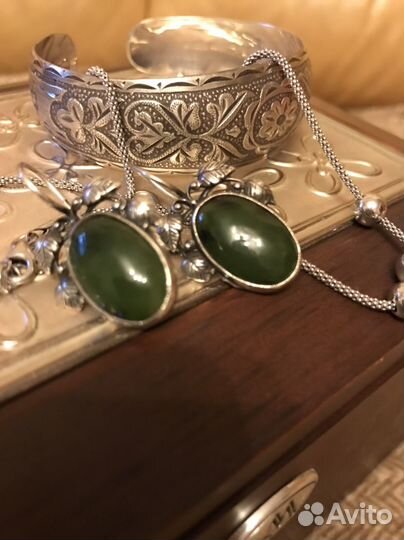 Серьги серебро
