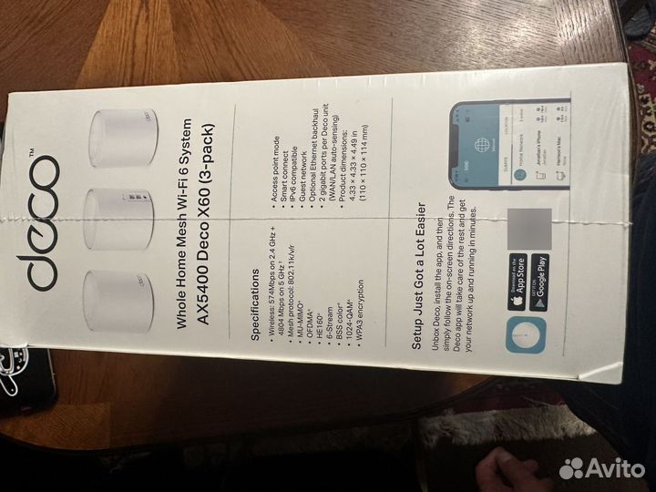 Mesh роутер TP-link Deco X60(3-Pack) AX5400
