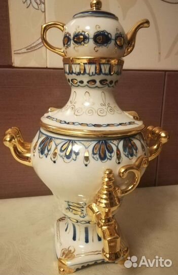 Гжель, самовар, СССР